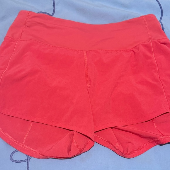lululemon athletica Pants - lululemon athletica speed up Coral Pink Athletic Shorts